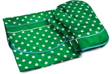 29" Apron with 2 Mitts Set - Green