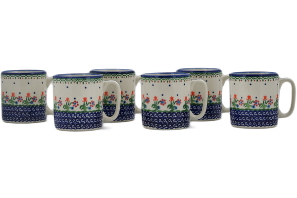 Set of 6 Mugs - Spring Flowers