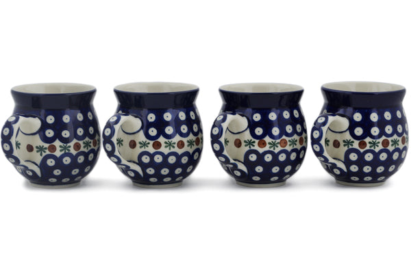 Set of Four 12 oz Bubble Mugs - Mosquito