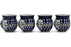 Set of Four 12 oz Bubble Mugs - Mosquito