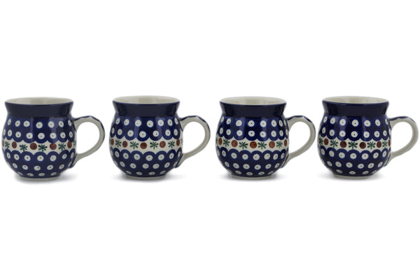 Set of Four 12 oz Bubble Mugs - Mosquito