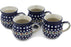 Set of Four 12 oz Bubble Mugs - Mosquito