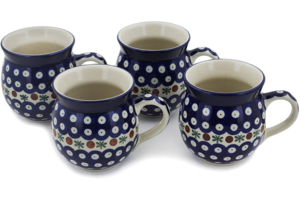 Set of Four 12 oz Bubble Mugs - Mosquito