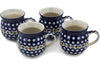 Set of Four 12 oz Bubble Mugs - Mosquito