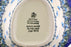 11" Leaf Shaped Bowl - Forget Me Not