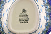 11" Leaf Shaped Bowl - Forget Me Not