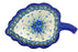 11" Leaf Shaped Bowl - Forget Me Not