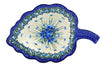 11" Leaf Shaped Bowl - Forget Me Not