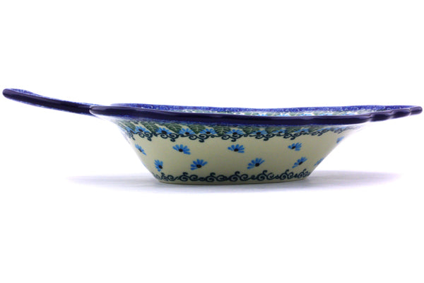11" Leaf Shaped Bowl - Forget Me Not