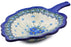 11" Leaf Shaped Bowl - Forget Me Not