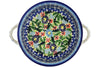 8" Round Baker with Handles - Flor-De-Lis
