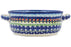 8" Round Baker with Handles - Flor-De-Lis