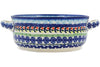 8" Round Baker with Handles - Flor-De-Lis