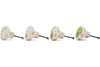 Set of 4 Drawer Pull Knobs 1-1/2 inch - Spring Flowers