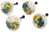 Set of 4 Drawer Pull Knobs 1-1/2 inch - Spring Flowers