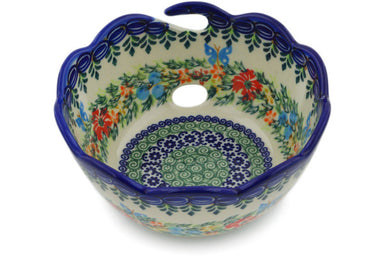6" Yarn Bowl - Ring Of Flowers