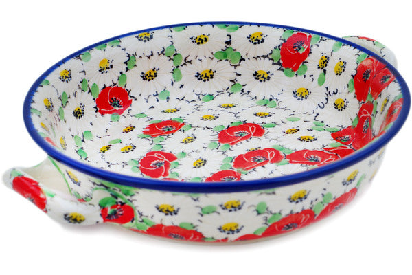 Vena Spring Blossom Muffin Pan Polish Pottery