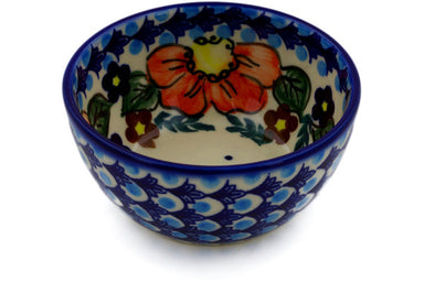 Dessert Bowl - Poppy Wreath | Polish Pottery House