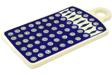 6" Cutting Board - Peacock | Polish Pottery House