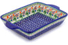 6" x 9" Rectangular Baker with Handles - D19 | Polish Pottery House