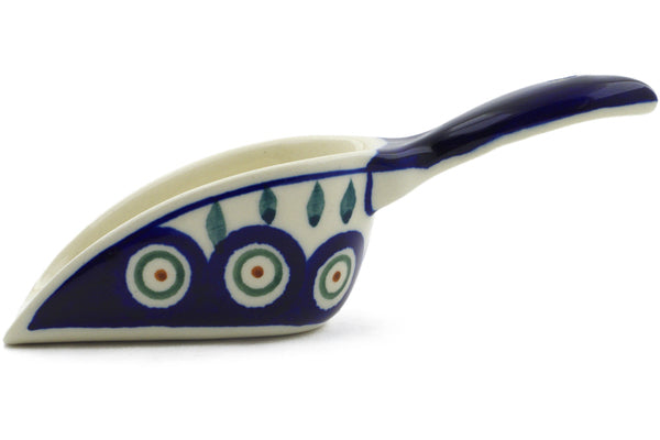 6" Scoop - Peacock | Polish Pottery House
