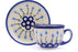 7 oz Cup with Saucer - D107 | Polish Pottery House