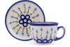 7 oz Cup with Saucer - D107 | Polish Pottery House