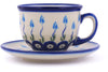 7 oz Cup with Saucer - D107 | Polish Pottery House