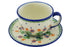 7 oz Cup with Saucer - D19 | Polish Pottery House