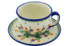 7 oz Cup with Saucer - D19 | Polish Pottery House