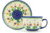 7 oz Cup with Saucer - D19 | Polish Pottery House