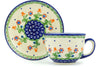 7 oz Cup with Saucer - D19 | Polish Pottery House
