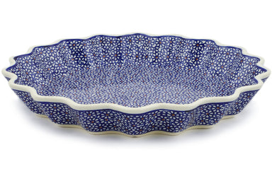 13" Fluted Pie Plate - 120 | Polish Pottery House