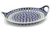 13" Tray with Handles - Peacock | Polish Pottery House