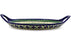 13" Tray with Handles - Emerald Mosaic | Polish Pottery House