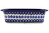 5" x 11" Rectangular Baker with Handles - Floral Peacock | Polish Pottery House