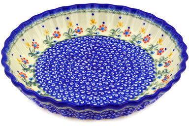10" Fluted Pie Plate - D19 | Polish Pottery House
