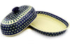 4 cup Bread Bin - Peacock | Polish Pottery House