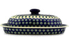 4 cup Bread Bin - Peacock | Polish Pottery House