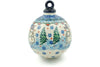 3" Ornament Christmas Ball - P8934A | Polish Pottery House