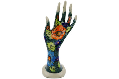 7" Hand Figurine - Blue Butterfly | Polish Pottery House