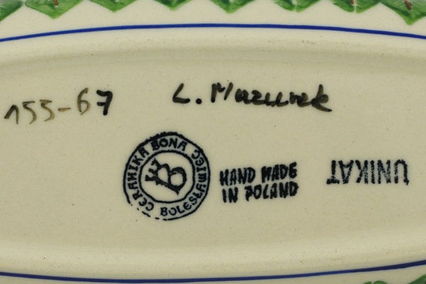 9" Corn Tray - D155 | Polish Pottery House