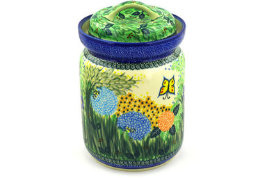 15 cup Canister - Spring Garden | Polish Pottery House