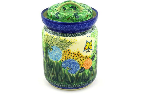 15 cup Canister - Spring Garden | Polish Pottery House