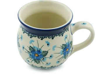 15 oz Bubble Mug - Empire Blue | Polish Pottery House