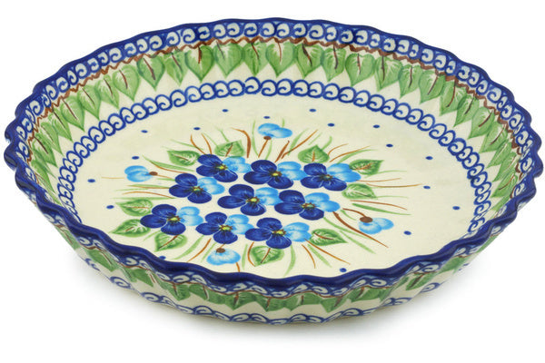 10" Fluted Pie Plate - D155 | Polish Pottery House