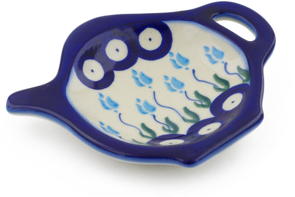 4" Tea Bag Holder - D107 | Polish Pottery House