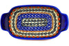 5" x 10" Rectangular Baker with Handles - Midnight Blue | Polish Pottery House