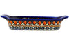 5" x 10" Rectangular Baker with Handles - Midnight Blue | Polish Pottery House