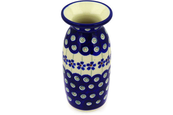 5" Vase - Floral Peacock | Polish Pottery House